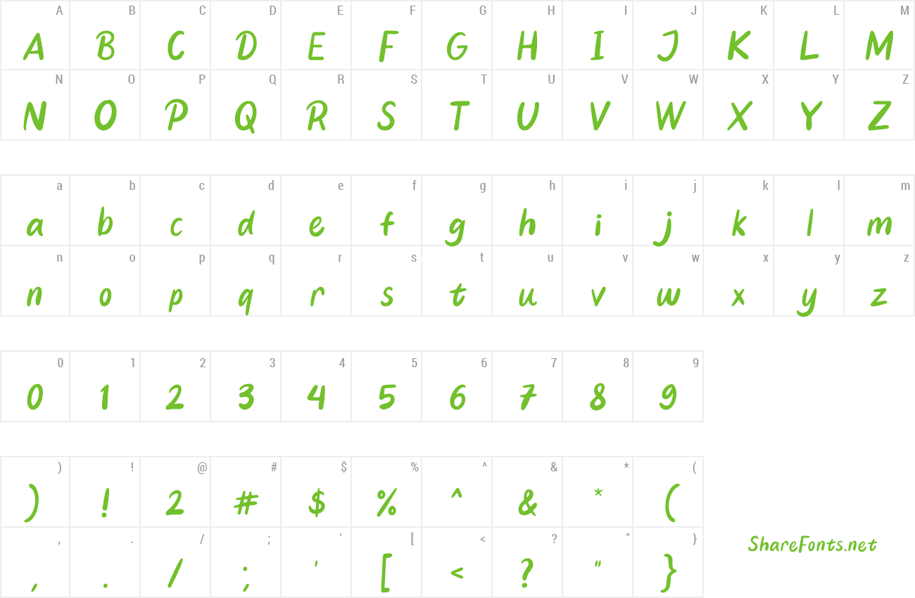 Font Conformable preview